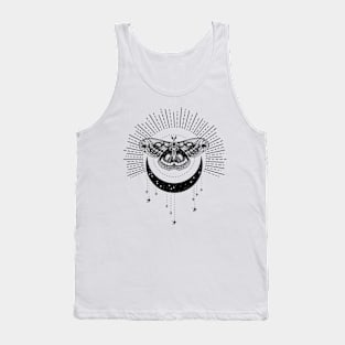 Luna moth moon Tank Top